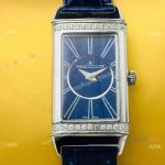 Swiss Grade Jaeger-LeCoultre Reverso Duetto Watch Blue & Diamond